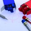 image:imagePentel Lead 05mm Red 12 Leads Per Tube Box of 12 Tubes PPR512 Count Pack of 1