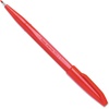 image:imagePentel Sign Pen Stick Porous Point Pen Fine Point Red Barrel Red Ink 12Count S520B