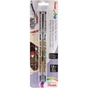 image:imagePentel Arts Gel Roller for Fabric 10mm Bold Lines Permanent Black Ink Pack of 2 BN15BP2A