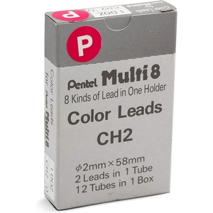 image:imagePentel Arts 8 Colour Pencil Lead Refill Brown 24 Pieces of Lead CH2EBlue
