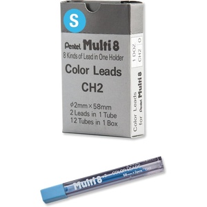 image:imagePentel Arts 8 Colour Pencil Lead Refill Sky Blue 24 Pieces of Lead CH2S
