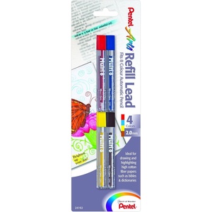 image:imagePentel Arts 8 Colour Refill Lead Assorted Colors 8 Pack CH2BP8M1 Count Pack of 4