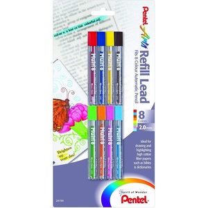 image:imagePentel Arts 8 Colour Refill Lead Assorted Colors 8 Pack CH2BP8M1 Count Pack of 8