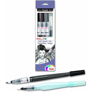 image:imagePentel Arts Aquash Pigment Ink Brush Light Black Ink Pack of 1 FRHMNBPA MediumBox Gift Set