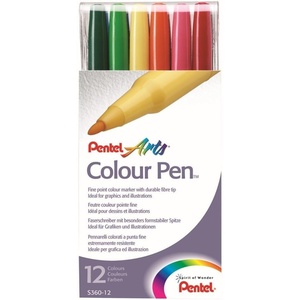 image:imagePentel Arts Color Pen 12Color Set S36012Set of 12