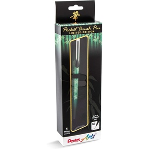 image:imagePentel Arts Limited Edition Pocket Brush Inking Brush Pen Bamboo Wrap GFKP3J2BPA
