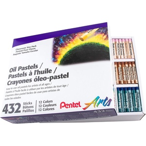 image:imagePentel Arts Oil Pastels  432 Piece Classroom Size Pack PHN12CP2324 Count Pack of 1