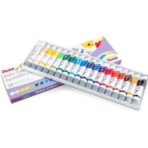 image:imagePentel Arts Water Colors Assorted Colors Pack of 18 WFRS1818 Colors 304 Fl Oz Pack of 1