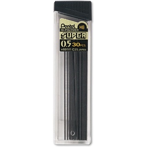 image:imagePentel C25HB Super HiPolymer Lead Refill 05mm Fine HB 360 Pieces of Lead Gray