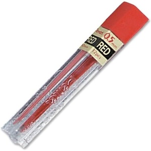 image:imagePentel Lead 05mm Red 12 Leads Per Tube Box of 12 Tubes PPR51 Count Pack of 1