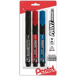 image:imagePentel Paint Markers Medium Bullet Point Assorted Ink ABC 3PkAssorted