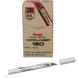 image:imagePentel Premium HiPolymer Lead 05mm Fine HB 12 PiecesTube Box of 12 C525HB2B