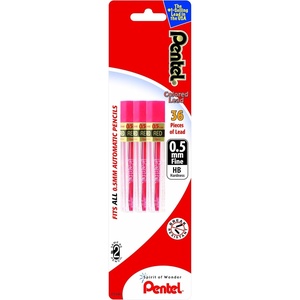 image:imagePentel Refill Lead 05mm Fine Red 12 Pieces Per Tube 3 Pack PPR5BP3K6