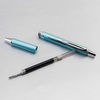image:imagePentel EnerGel Alloy RT Premium Liquid Gel Pen 07mm Medium Line Aquamarine Barrel Black Ink 1 Pack BL407LSBPAAquamarine
