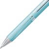 image:imagePentel EnerGel Alloy RT Premium Liquid Gel Pen 07mm Medium Line Aquamarine Barrel Black Ink 1 Pack BL407LSBPAAquamarine