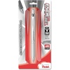 image:imagePentel EnerGel Alloy RT Premium Liquid Gel Pen 07mm Medium Line Aquamarine Barrel Black Ink 1 Pack BL407LSBPASilver