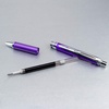 image:imagePentel EnerGel Alloy RT Premium Liquid Gel Pen 07mm Medium Line Aquamarine Barrel Black Ink 1 Pack BL407LSBPAViolet