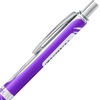 image:imagePentel EnerGel Alloy RT Premium Liquid Gel Pen 07mm Medium Line Aquamarine Barrel Black Ink 1 Pack BL407LSBPAViolet