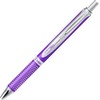 image:imagePentel EnerGel Alloy RT Premium Liquid Gel Pen 07mm Medium Line Aquamarine Barrel Black Ink 1 Pack BL407LSBPAViolet