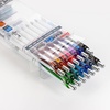 image:imagePentel EnerGel RTX Pearl Liquid Gel Pen 05mm Needle Tip Fine Line Asstd Ink 14Pk Plastic Box