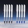 image:imagePentel Floatune Rollerball Pen 10mm Bold Point BlackBlue Ink Pack of 8 BY110PF8AC