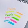 image:imagePentel Twin Checker Dualtip Highlighter Chisel Tip YellowBlue Ink Pack of 12 SLW8GSYellowOrange