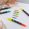image:imagePentel Twin Checker Dualtip Highlighter Chisel Tip YellowBlue Ink Pack of 12 SLW8GSYellowOrange