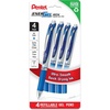 image:imagePentel EnerGel RTX Liquid Gel Pens Needle Tip UltraFine 03mm Blue Ink 4pk BLN73PF4CBlue