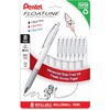 image:imagePentel Floatune Retractable Rollerball 10mm Bold Point Black Red and Blue Ink 8pk BY210PF8OFC