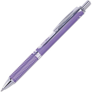 image:imagePentel EnerGel Alloy RT Premium Liquid Gel Pen 07mm Medium Line Aquamarine Barrel Black Ink 1 Pack BL407LSBPAVioletViolet Ink