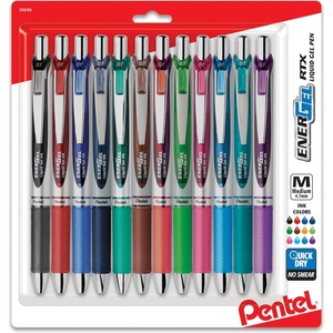 image:imagePentel EnerGel RTX Retractable Liquid Gel Pens 07mm Assorted Colors Ultimate Writing Pens Best Writing Pens for Office School and Journaling Pack of 1212 Count Pack of 1