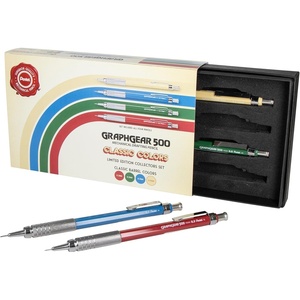 image:imagePentel GraphGear 500 Limited Edition Mechanical Pencil Classic Colors Box Set 03 05 07 09mm point sizes included Box of 4 Pencils PG520RBXSET