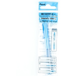 image:imagePentel Refill For HandyLine S Highlighter Sky Blue Ink Box of 12 SLR3SSky Blue