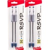 image:imagePentel RSVP Ballpoint Pen Fine Line Blue Ink BK90BP2C Pack of 1 2 Count TotalBlue