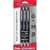 image:imagePentel Glidewrite Signature Ballpoint Pen 10mm Medium Black Barrel Black Ink Pack of 3 BX930ABP3ABlack