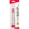 image:imagePentel RSVP Ballpoint Pen Fine Line Blue Ink BK90BP2C Pack of 1 2 Count TotalRed