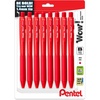 image:imagePentel Wow Retractable Ballpoint Pen 14mm Bold Line Blue Ink Pack of 8 BK444BP8CRed