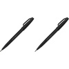 image:imagePentel Arts Sign Pen Touch Fude Brush Tip Black Ink  1 Pack SES15NBPABlack