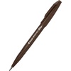 image:imagePentel Arts Sign Pen Touch Fude Brush Tip Blue Ink Box of 12 SES15CCBrown