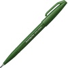 image:imagePentel Arts Sign Pen Touch Fude Brush Tip Blue Ink Box of 12 SES15CCOlive Green