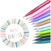 image:imagePentel Arts Sign Pen Touch Fude Brush Tip Blue Ink Box of 12 SES15CCPale Blue