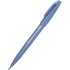 image:imagePentel Arts Sign Pen Touch Fude Brush Tip Blue Ink Box of 12 SES15CCSky Blue
