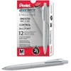 image:imagePentel Glidewrite Executive Ballpoint Pen 10mm Medium Silver Metal Barrel Black Ink Pack of 1 BX970ZBPSilver