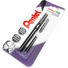 image:imagePentel Refillable Pocket Brush Pen  with 2 Sepia Ink Cartridges  Black Barrel