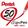 image:imagePentel Sign Pen FiberTipped Pen Red Ink Box of 12 S520BAssorted