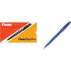 image:imageSign Pen Pentel Stick Porous Point Pen Blue Barrel Blue Ink Bold Point Box of 12 S520C