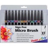 image:imagePentel Arts Sign Pen Micro Brush Assorted Ink FNPSVY 6pk SESF30BP6M112 Count Pack of 1
