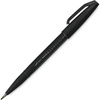 image:imagePentel Arts Sign Pen Touch Fude Brush Tip Black Ink  1 Pack SES15NBPABlack