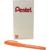 image:imagePentel Arts Sign Pen Touch Fude Brush Tip Blue Ink Box of 12 SES15CCOrange
