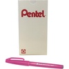 image:imagePentel Arts Sign Pen Touch Fude Brush Tip Blue Ink Box of 12 SES15CCPink